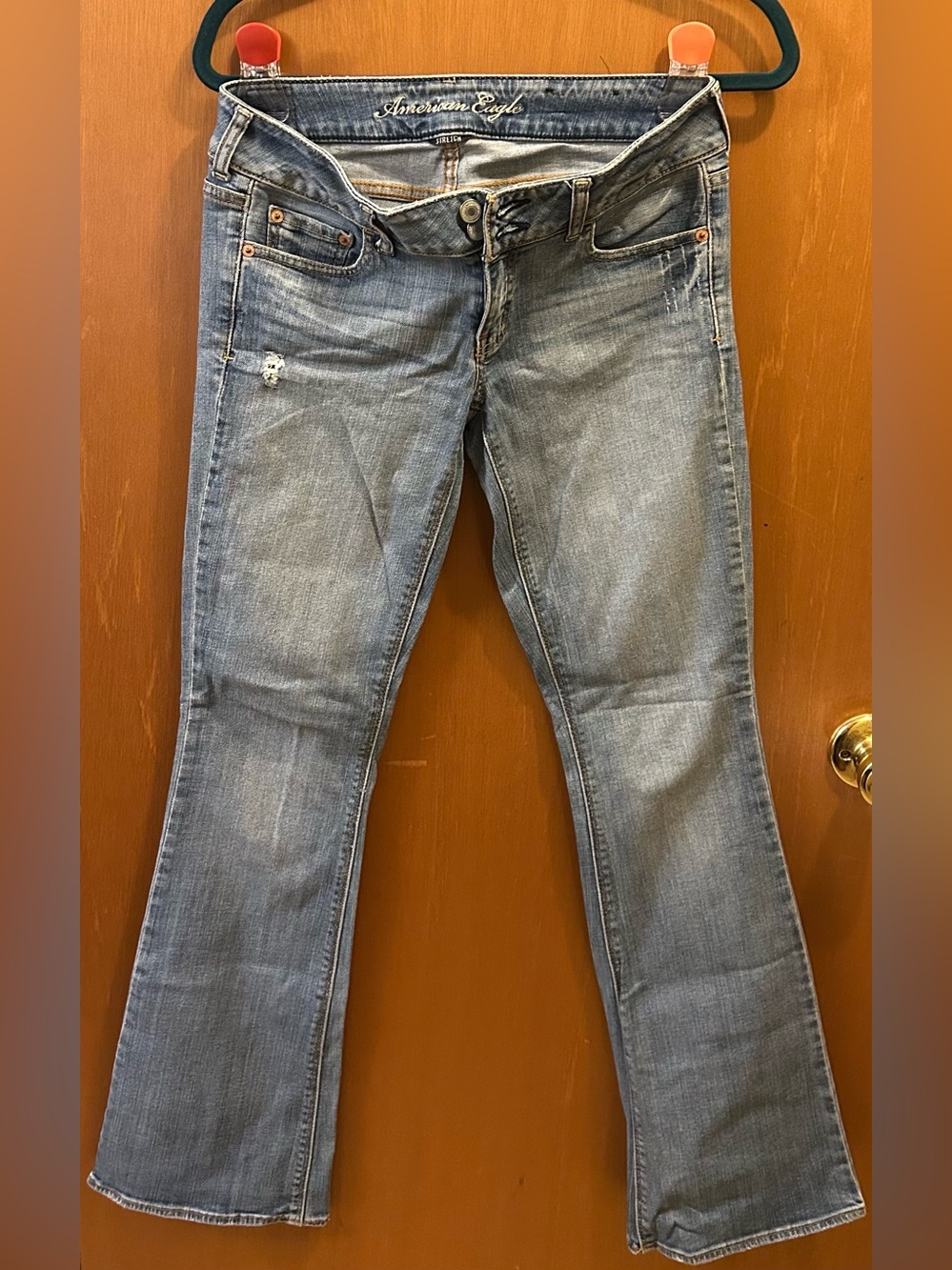 Vintage 2009 American Eagle Outfitters Artist Stretch Low Rise Jeans Medium Wash